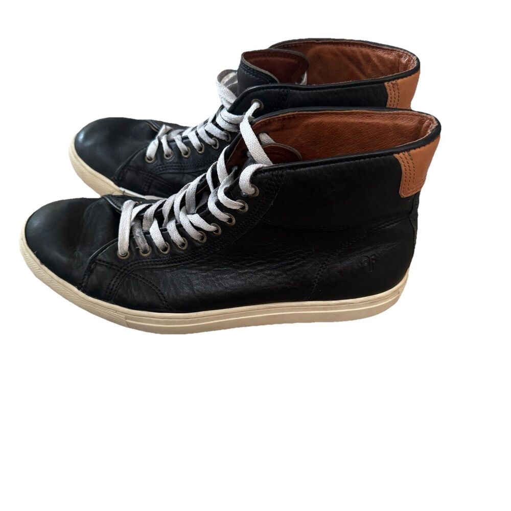 Frye Walker Mid Lace Boots Men's Black  Brown Leather Mid / High Top Shoe Size 9